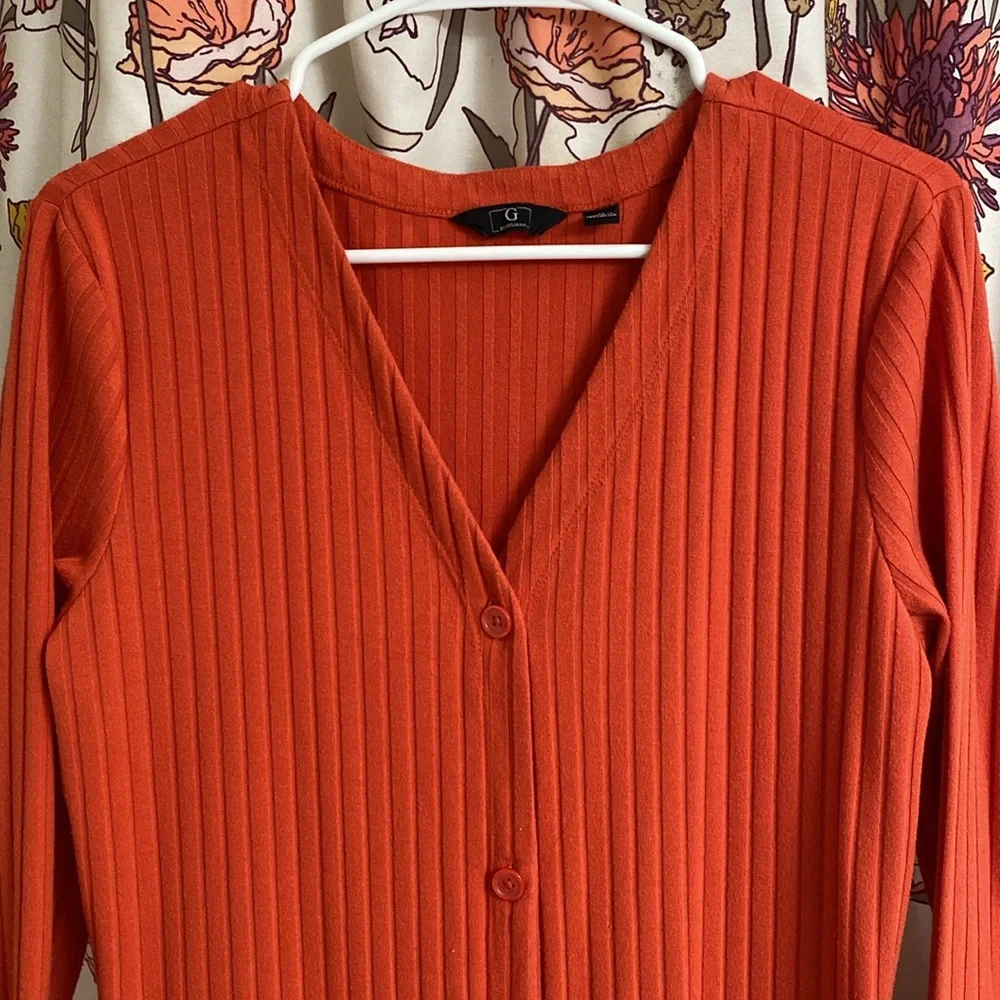 G by Giuliana Orange Sweater Dress - Picture 3 of 4